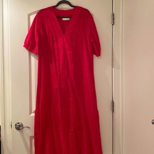LAKE Gauze Caftan in Heatwave, size Medium